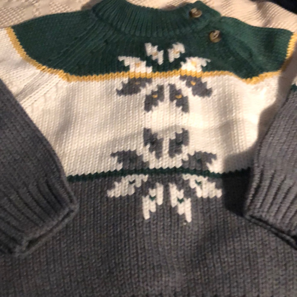 Sweater infant boys new size 18-24 months Gymboree 90% cotton 10% wool- - Picture 2 of 3